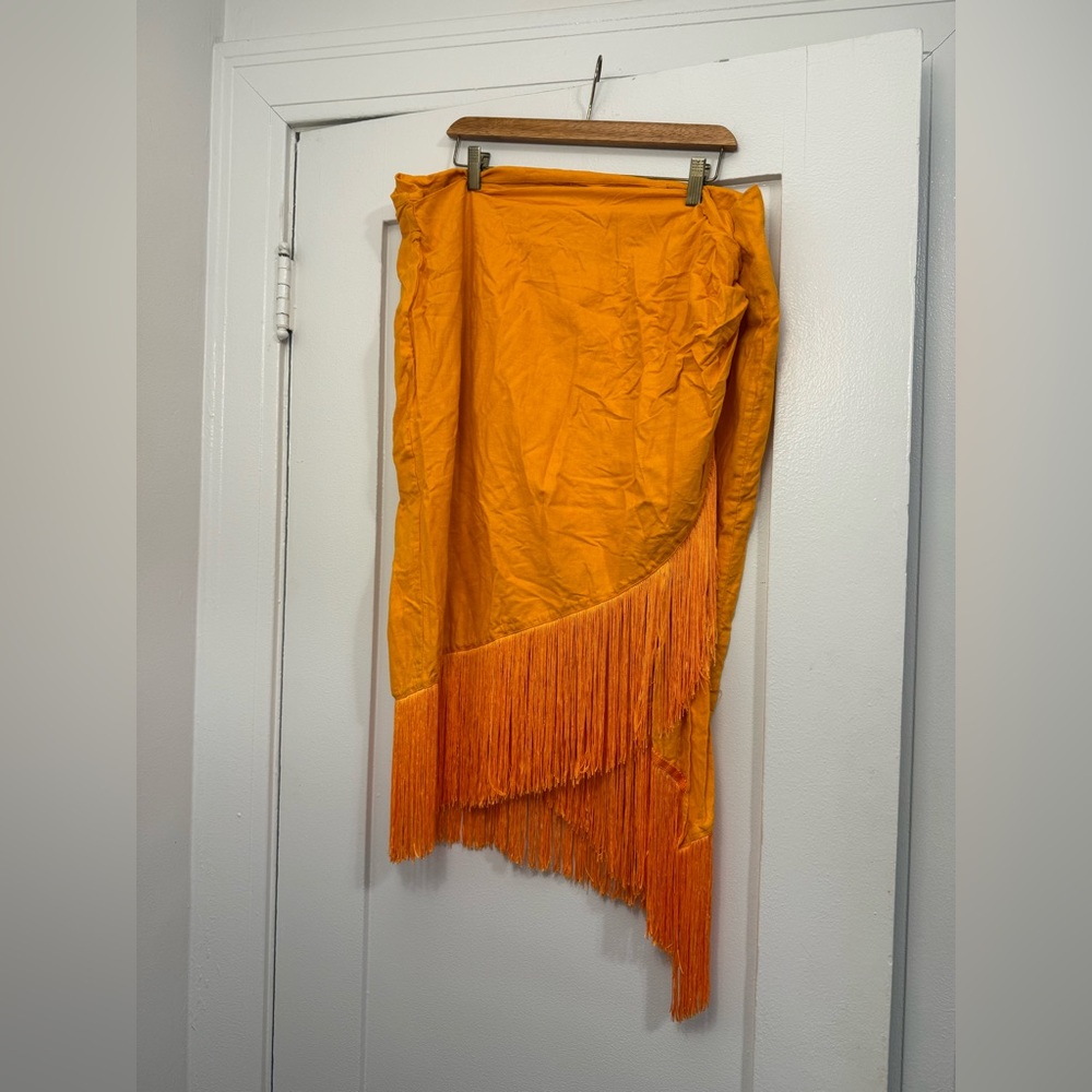 Faux Wrap Fringe Skirt by Fashion To Figure X Gabifresh